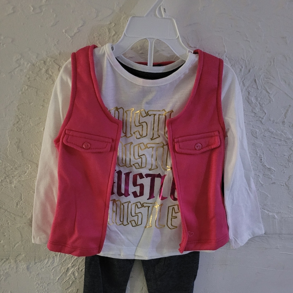 FUCHSIA 3 PIECE LEGGINGS SET